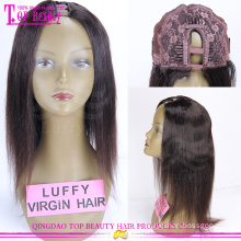 Best-seller produtos u-parte luz yaki peruca preço por atacado cabelo humano brasileiro u parte peruca yaki